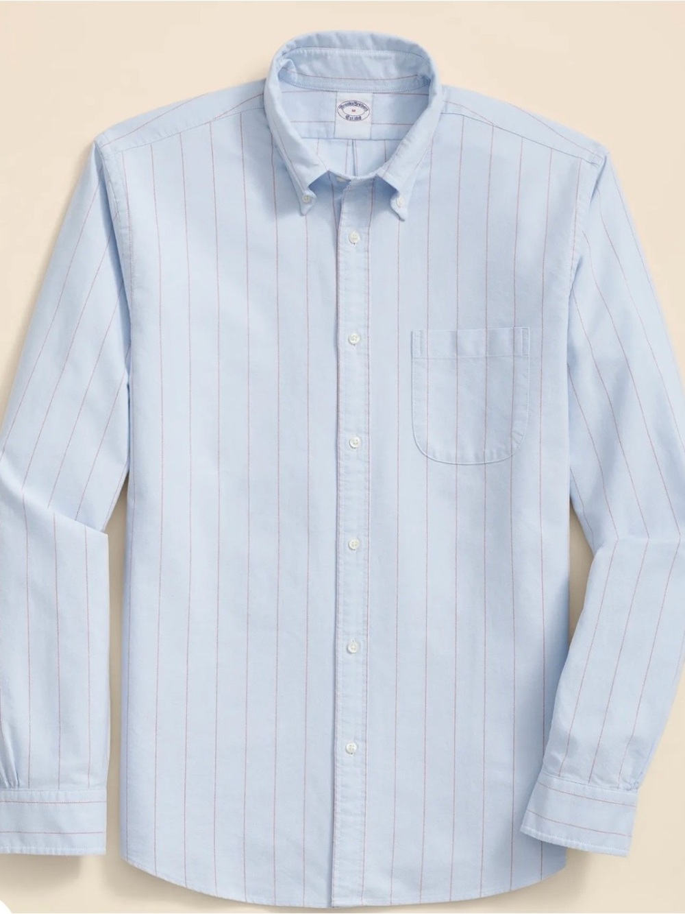 Brooks Brothers Men's Friday Shirt Oxford Vista Pinstripe Striped Size  XXL